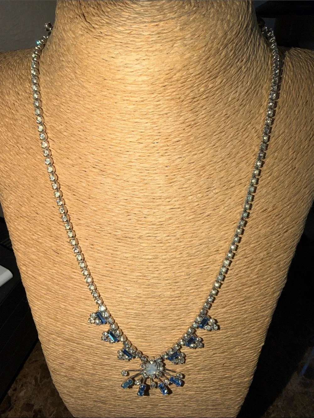 Vintage sparkling blue